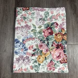 RALPH LAUREN Allison Floral FULL Flat Sheet Country Flowers